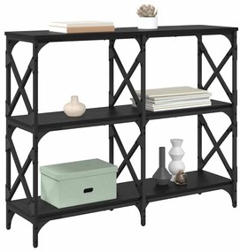 vidaXL Τραπέζι κονσόλας Μαύρη Οξυά 100 x 28 x 80,5 εκ.