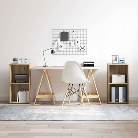 vidaXL Σετ επίπλου τηλεόρασης 2 pcs Artisan Oak Επεξεργασμένο Ξύλο