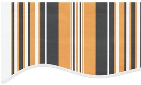 vidaXL Τεντόπανο Ανταλλακτικό Ριγέ Πολύχρωμο 4 x 3,5 μ.