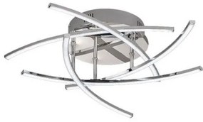 Πλαφονιέρα LED Cross TW Λευκό ματ-Χρώμιο από Fischer Honsel 20108 Λευκό - Χρώμιο