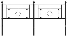 vidaXL Κεφαλάρι Μαύρο 180 εκ. Μεταλλικό