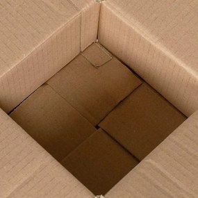 vidaXL Πτυσσόμενο Κουτί 50 pcs Καφέ 15 x 15 x 8 εκ. Χαρτόνι