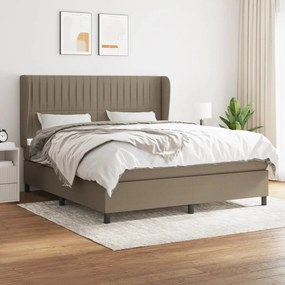 ΚΡΕΒΑΤΙ BOXSPRING ΜΕ ΣΤΡΩΜΑ TAUPE 160X200 ΕΚ. ΥΦΑΣΜΑΤΙΝΟ 3128137