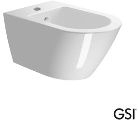 GSI Kube-X Swirl Κρεμαστό μπιντέ 55εκ Λευκό Γυαλιστερό