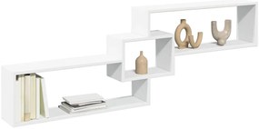 vidaXL Ντουλάπι Τοίχου Λευκό 158x18x53 εκ. από Επεξεργασμένο Ξύλο