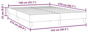 ΣΚΕΛΕΤΟΣ ΚΡΕΒΑΤΙΟΥ ΧΩΡΙΣ ΣΤΡΩΜΑ ΣΚ. ΜΠΛΕ 140X210 ΕΚ. ΒΕΛΟΥΔΙΝΟ 4101359