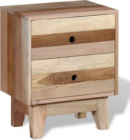 vidaXL Κομοδίνο από Μασίφ Ανακυκλωμένο Ξύλο