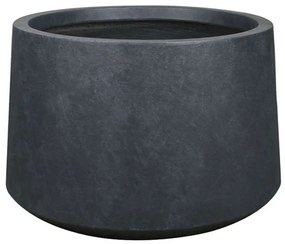 Κασπώ Πήλινο Marble 06-00-23212-L Φ52x38cm Black Marhome Πηλός