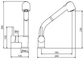 Μπαταρία κουζίνας Teorema Mony