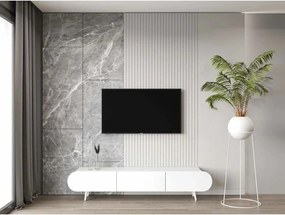 Έπιπλο Τηλεόρασης Λευκό OCECU 200x30x19