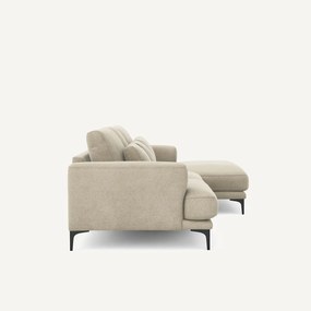 Γωνιακός καναπές XL δεξιός από λινό βελούδο, MARSILE