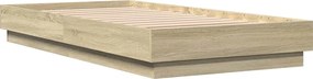 vidaXL Πλαίσιο Κρεβ. Χωρ. Στρώμα Sonoma Δρυς 90 x 190 εκ. Επεξ. Ξύλο