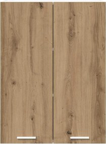 vidaXL Κρεμαστό ντουλάπι με αποθήκευση Artisan Oak 60 x 31 x 80 εκ.