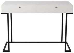 Κονσόλα Iki 285LCV1502 120x45x80cm White Μοριοσανίδα, Μέταλλο
