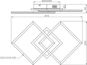 Φωτιστικό Πλαφονιέρα LED Dimmable RL Venida Silver R62793187
