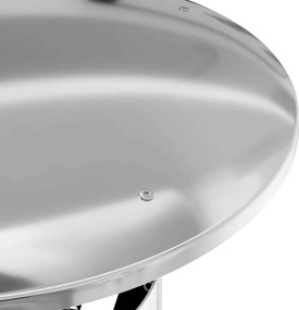 vidaXL Κάλυμμα Βροχής Καμινάδας Ασημί 35 x 35 x 20 εκ