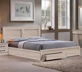 Κρεβάτι Διπλό LIFE Μελαμίνη Sonoma 168x207x93 (Στρώμα 160x200)cm