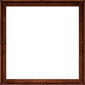 vidaXL Γλάστρα Κήπου Σκ rusty 80 x 80 x 30 cm
