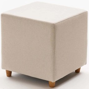 Σκαμπό Olimpos 825BLC5169 40x40x40cm Cream