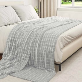 vidaXL Ριχτάρια 6 pcs Γκρι 270 x 240 cm Μαλλί
