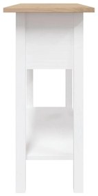 Τραπέζι Κονσόλα Μεξικ. Corona Λευκό 90x34,5x73 εκ. Ξύλο Πεύκου - Λευκό
