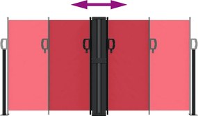 vidaXL Σκίαστρο Πλαϊνό Συρόμενο Κόκκινο 120 x 1200 εκ.