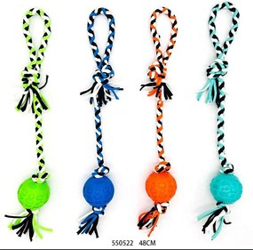 Υφασμάτινο παιχνίδι σκύλου με μπάλα - 48cm - 12pcs - 550522