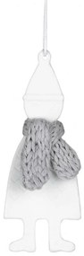 Στολίδι Χριστουγεννιάτικο Winter Friends Gnome RD0092141 4,5x10,5cm White-Grey Raeder