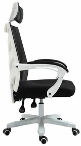 Καρέκλα γραφείου Mesa 467, Γκρι, Μαύρο, Άσπρο, 111x60x66cm, 14 kg, Με μπράτσα, Με ρόδες, Μηχανισμός καρέκλας: Κλίση | Epipla1.gr
