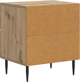 vidaXL Κομοδίνο 2 τεμ. Artisan Δρυς 43 x 34,5 x 47,5 εκ