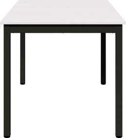 vidaXL Τραπεζαρία Λευκό 140 x 80 x 75 cm Στερεά ξυλεία πεύκου