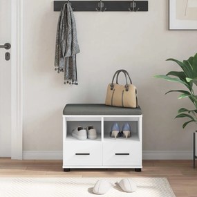 vidaXL Παγκάκι Χαλωρίου Λευκός 60 x 38 x 46 εκ
