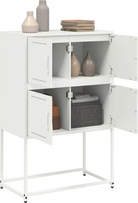 vidaXL Ντουλάπι Λευκό 68,5x38,5x107 εκ. από Ατσάλι