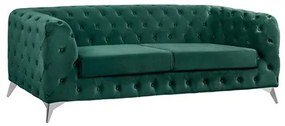 ΚΑΝΑΠΕΣ 3ΘΕΣΙΟΣ ALBERT Τ.CHESTERFIELD ΚΥΠΑΡΙΣΣΙ ΒΕΛΟΥΔΟ HM3128.03 224x90x72 εκ.