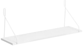 Ραφιέρα τοίχου Tars λευκό 72x20x27εκ Υλικό: E1 MELAMINE PB BOARD M16. METAL 225-000037
