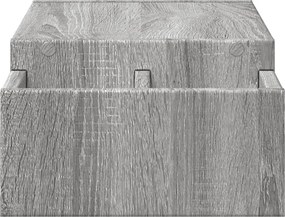 vidaXL Βάση Οθόνης με Αποθ. Γκρι Sonoma 70x27x15 εκ. Επεξεργ. Ξύλο