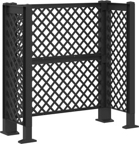 vidaXL Πέργκολα κάδου Ανθρακί 123 x 47 x 114 εκ PP