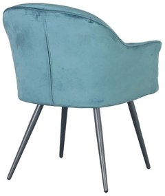 Πολυθρόνα Τραπεζαρίας C-985 Fylliana Πετρόλ 65x65x83εκ. 2αδα 65x65x83 εκ.