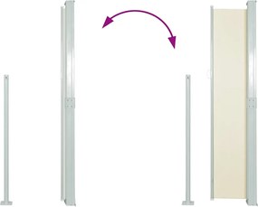 vidaXL Σκίαστρο Πλαϊνό Συρόμενο Κρεμ 160 x 514 εκ.