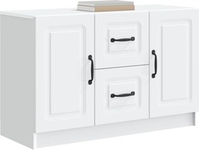 vidaXL Πλαϊνό γραφείο Λευκό 89 x 34,5 x 57 εκ. Επεξεργασμένο Ξύλο
