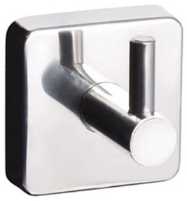 Άγκιστρο Μπάνιου Μονό Quattro 4209 5,5x5,2x7cm Chrome Karag Stainless Steel