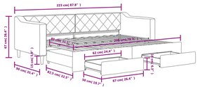 ΚΑΝΑΠΕΣ ΚΡΕΒΑΤΙ ΣΥΡΟΜΕΝΟΣ TAUPE 80X200 ΕΚ. ΥΦΑΣΜΑΤΙΝΟΣ ΣΥΡΤΑΡΙΑ 3197460