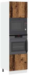 vidaXL Ντουλάπι Μικροκυμάτων "Lyon" από Παλιό Ξύλο 60x57x207 εκ. από Τεχνητό Ξύλο