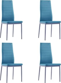 vidaXL Σετ Τραπεζαρίας Πέντε Τεμαχίων Μπλε