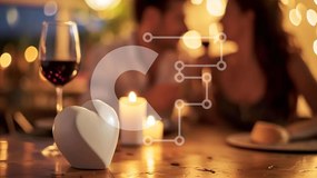 Intra Συλλεκτικό Ξύλινο Παζλ Plywood 4mm - Ρομαντικό δείπνο με κρασί και φως των κεριών Σε Ξύλινο Κουτί - Διαστάσεις Puzzle: 10x10 cm – 25 κομμάτια