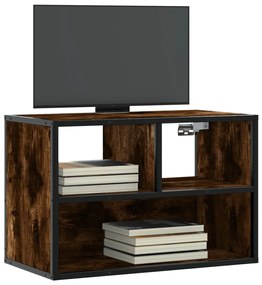 ντουλάπι τηλεόρασης vidaXL Καπνιστή βελανιδιά 60x31x39,5 cm