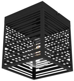 Φωτιστικό Οροφής - Πλαφονιέρα Piedritas 900355 18x18x20,5cm Black Eglo