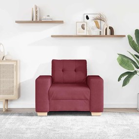 vidaXL Πολυθρόνα-Καναπέ Κόκκινη 100 x 78 x 80 εκ. από Ύφασμα