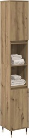 vidaXL Ντουλάπι μπάνιου Δρυς τεχνίτης 30x30x190 cm Κατασκευασμένο ξύλο