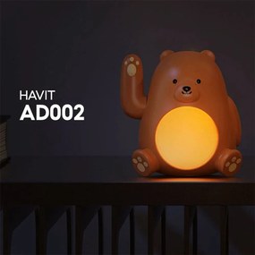 Παιδικό Φωτιστικό Σιλικόνης Havit AD002 Καφέ